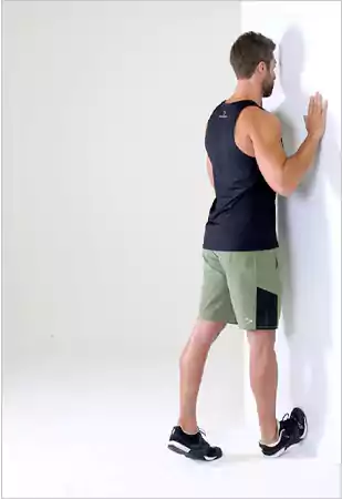 Calf raise stretching exercise for seniors