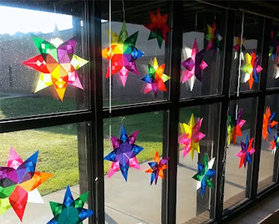 DIY suncatcher easy craft for seniors