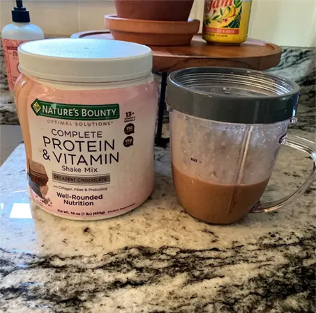 Nature’s Bounty complete protein and vitamin shake mix