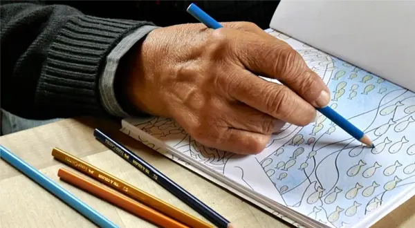 coloring book for older adults