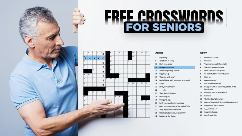 free crosswords for seniors