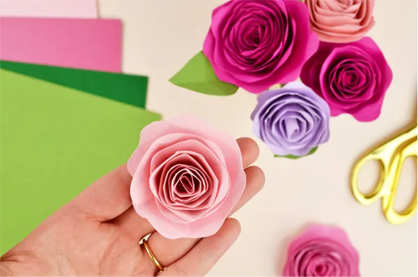 paper flowers easy craft for seniors