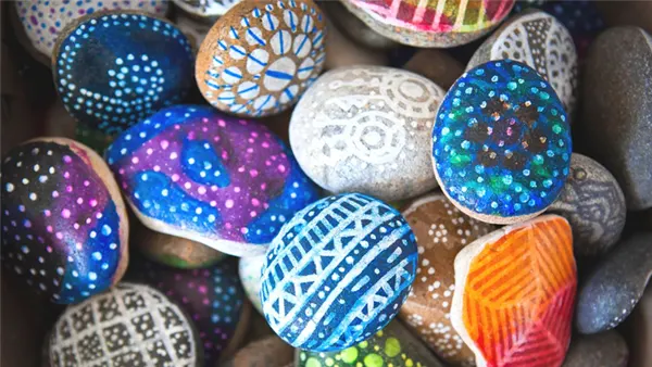 rock painting craft for seniors